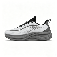 Chaussures de sport décontractées rétro pour hommes, empeigne en mesh, semelle épaisse, absorption des chocs, chaussures de marche pour les trajets quotidiens et le jogging, OEM personnalisé