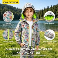 Modische Kinder-Regenjacke mit Eigenem Logo, Wasserdicht, Weiches PU, Hautfreundlich, Verschleißfest, Cartoon-Design für Jungen und Mädchen, Outdoor-Jacke zum Wandern