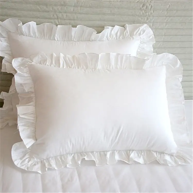 Modern style wholesale linen like 100% cotton plain quilt cushion cover with cross stitching pillow case