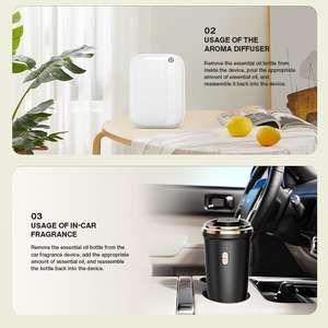 Aroma udara tanpa Air uniseks, penyebar minyak wangi bunga hijau tahan lama - Product Image 6