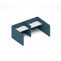 Poste de travail modulaire avec cloison d'écran pour zone de concentration, mobilier de bureau, table de travail professionnelle pour équipe