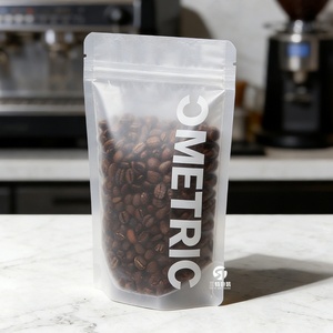 ถุงกาแฟเกรดอาหารแบบตั้งได้พร้อมวาล์วไล่อากาศ ซิปล็อคด้านบน ปรับแต่งขนาดและสีได้ วัสดุ BOPP/PET/PE - Product Image 2