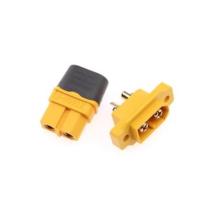 Connecteur mâle Amass XT60E-M avec trou de fixation par vis, connecteur haute intensité 20A pour batterie LiPo et moteur RC (compatible XT60H) - Product Image 4