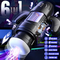 Masturbateur électrique pour homme - 100% étanche, 6 fonctions de poussée, 3 fonctions de succion, sensation de toucher réel, couleur personnalisée, masturbation