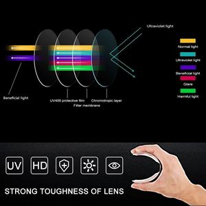 Newest Fashion Clear Transparent PC Lens Grey Sports Bike Sun Glasses <b>Men</b> Polarized Photochromic Cycling Sunglasses Full Rim - Product Image 4