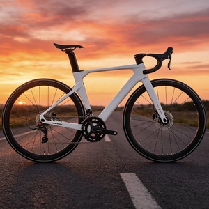 Bicicleta de Carretera de Carbono Ultraligera de 9.2 kg, 2x11 Velocidades, Frenos de Disco Hidráulicos, Ruedas de Carbono Aero 700C, Cableado Interno, para Carreras - Product Image 5