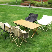 Mesa Plegable de Alta Calidad para Rollos de Huevo, Nueva Mesa de Picnic Portátil de Metal para Jardín y Exteriores, Ideal para Acampar