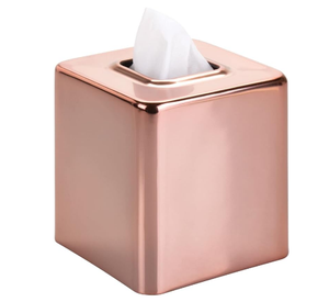 เครื่องใช้บนโต๊ะอาหารในบ้านสำนักงานโต๊ะรับประทานอาหารกล่องกระดาษทิชชูสำเร็จรูปสีโรสโกลด์ที่ใส่กระดาษทิชชู่สั่งทำได้ - Product Image 5