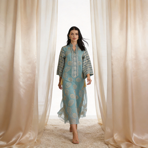 Robe Abaya en Polyester Brodée de Luxe pour Femmes Musulmanes Vente en Gros Personnalisée Tenue de Soirée Occasion - Product Image 2