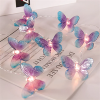 Guirlande lumineuse LED papillon romantique pour la Saint-Valentin, décoration pour mariage, dîner de Noël, chambre à coucher, rendez-vous, Luces Navideas