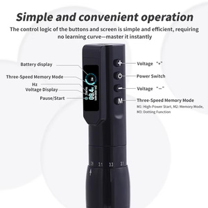 <span class=keywords><strong>Machine</strong></span> à tatouer OEM ODM, batterie lithium 800mAh, moteur sans balais à entraînement <span class=keywords><strong>direct</strong></span>, course de 3,5 mm, personnalisable, sans fil, pour débutants - Product Image 3