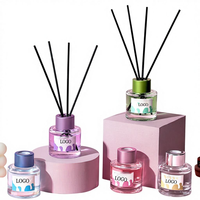 Diffuseur de parfum en verre artisanal écologique de luxe, huile aromatique longue durée, désodorisant pour la maison et l'hôtel
