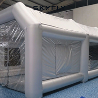 Abri d'urgence à déploiement rapide, tente gonflable à structure pneumatique personnalisée pour les camps de secours et les opérations sur le terrain