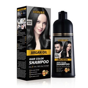 Shampoo <span class=keywords><strong>colorant</strong></span> capillaire permanent VEINIRA/OEM, couvrance 100% des cheveux gris, action rapide, extrait naturel de gingembre noir, vente en gros - Product Image 4