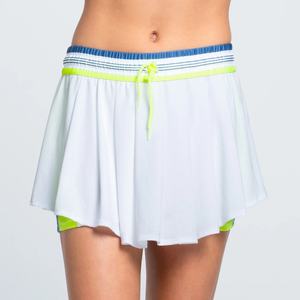 Conjunto Deportivo de Malla de Manga Larga Azul Marino de Alta Calidad para Niñas, Falda de Tenis de Malla Blanca de Alta Calidad - Product Image 1