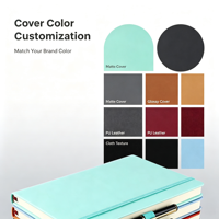Agenda personnalisé avec logo, couverture en PU spirale, reliure thermique B5, 100 feuilles, bande élastique, cadeau pour réunion d'affaires, entreprise