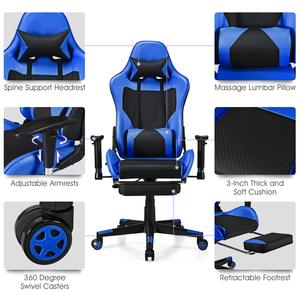 Wholesale Bulk Supply Zero Gravity Massage Ergonomic Professional Gaming <strong>Chair</strong> <strong>with</strong> Massage Lumbar Pillow Headrest Support - Product Image 4