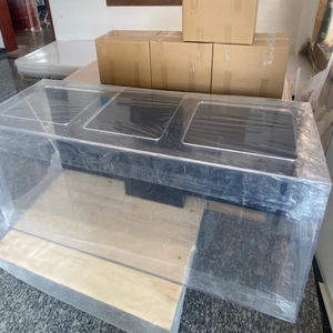 직접 공장 공급 aquaponics 상업 테이블 수족관 인공 유리 물고기 탱크