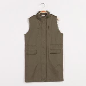 Chaquetas de Proveedor Chino en Oferta, Chaquetas Largas sin Mangas con Dobladillo Deshilachado para Niños - Product Image 3