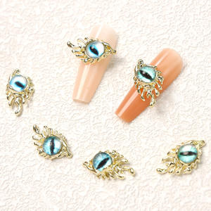 Devil Eye Nail Art Rhinestones Forma de ojo brillante 3D Metal Diamante Cristal Joyas Piedras para DIY Diseño Fabricación de joyas - Product Image 2