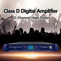Amplificateur de puissance stéréo numérique professionnel de classe D à 2 canaux haute puissance 3500W 8 ohms, amplificateur audio haute résolution, amplificateur d'écho pour karaoké