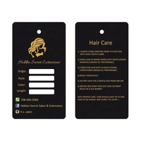 Étiquettes suspendues pour emballage de perruques et extensions capillaires, autocollants résistants pour l'emballage de mèches de cheveux