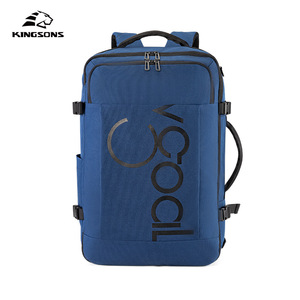 Kingsons <b>Backpack</b> 15 Inches <b>Large</b> <b>Capacity</b> Commuter Bag Blue Lightweight Student <b>Backpack</b> - Product Image 2