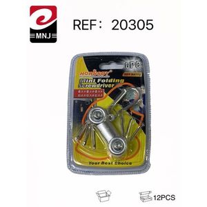 Set di mini cacciaviti pieghevoli da 6 pezzi con portachiavi, strumento compatto per riparazioni fai da te - Product Image 3