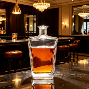 Bouteille d'alcool en verre antique de 100 ml en forme de cheval avec bouchon à vis pour <span class=keywords><strong>vodka</strong></span>, gin, whisky, rhum, tequila, liqueur - Product Image 1