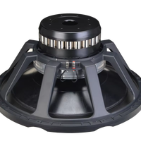 Haut-parleur de 24 pouces 5000WRMS 102dB SPL avec basses ultra profondes de 18Hz, bobine de 6 pouces, simple 4Ω pour subwoofer de cinéma professionnel, idéal pour les as du bricolage de basses.