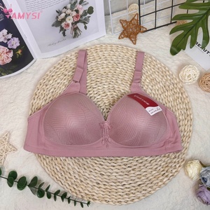 Yiwu Amysi 32 #, sujetadores de verano de venta rápida para mujer, correas ajustables sin alambre, transpirable, patrón sólido, logotipo de <span class=keywords><strong>Copa</strong></span>, tallas grandes y finas - Product Image 3