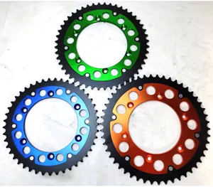 motorcycle spare parts 45T 48T 50T Pit bike Motorcycle chain and rear sprockets for EXC 250 YZF450