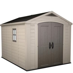 Casetta da Giardino Keter Factor 8x11 256.4x331.5x245 Cm Effetto Legno in Resina Beige per Esterni - Product Image 1