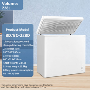 Hot Sale <strong>Fridges</strong> and Deep <strong>Freezers</strong> Home <strong>Big</strong> Deep <strong>Freezer</strong> Commercial and Home Use Deep Chest <strong>Freezers</strong> 58L86L110L228L338L528L728L - Product Image 3