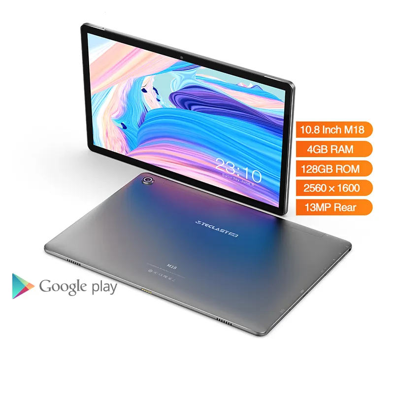 Teclast M18 4G Network Phone Call Android 8.0 Tablets 10.8 Inch IPS 2560*1600 Resolution 4GB RAM 128GB ROM 13MP Rear 5MP Front