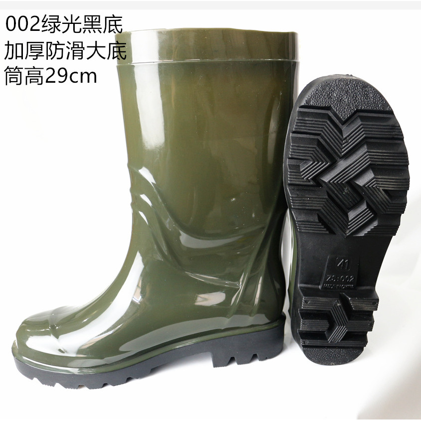 002 สีเขียวเงา ฐานดำหนาพิเศษ