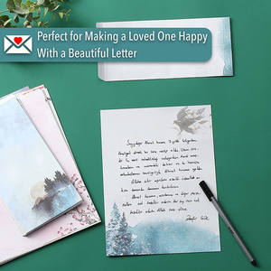 กระดาษ<span class=keywords><strong>เขียน</strong></span><span class=keywords><strong>จดหมาย</strong></span>8ฉบับย้อนยุคชุดเครื่องเขียนกระดาษสำหรับ<span class=keywords><strong>เขียน</strong></span><span class=keywords><strong>จดหมาย</strong></span>เครื่องเขียนของขวัญคริสต์มาส - Product Image 5