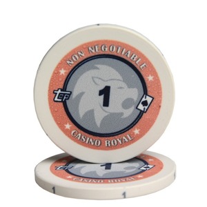 Fichas de póquer de cerámica de 39mm de lujo, 10 Uds., fichas de juego, fiestas, casinos en casa, juegos de cartas, 14g, accesorios de rueda de <span class=keywords><strong>ruleta</strong></span> de Blackjack Xc - Product Image 5