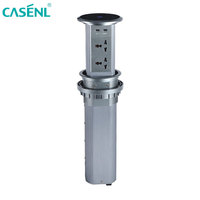 Prise multiple escamotable dissimulée pour table, fabricant de meubles avec chargement sans fil anti-pincement OEM