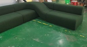 Ghế Sofa Phòng Khách Kiểu Xoắn Uốn Cong Hình Học Góc Chữ L Thiết Kế Sáng Tạo Hiện Đại Nhiều Chỗ Ngồi - Product Image 4