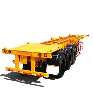 Starway 3 trục 40ft 20ft container Chassis Kích thước xe tải rơ moóc để bán