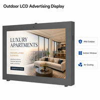 Pantalla LCD para Exteriores de Señalización Digital, Montada en Pared, con Protección IP65, Brillo Alto de 1500-2500 Nits