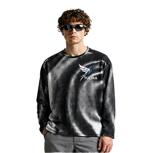Haut de sport personnalisé à manches longues et col rond en polyester 190g, imprimé numériquement, séchage rapide et respirant – Nouvelle collection Printemps/Été 2026 - Product Image 1