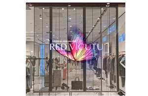 Transparent LED Advertising <b>Display</b> High Transparency Glass Curtain <b>Wall</b> <b>Wall</b> Mount for Shopping Mall 5000cd Brightness Built-In - Product Image 2