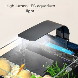 <span class=keywords><strong>Acquario</strong></span> Rettangolare Ultra-Bianco Ecologico da Tavolo 10L con Filtro Posteriore, Meno Cambio <span class=keywords><strong>d</strong></span>'<span class=keywords><strong>Acqua</strong></span>, Terrario per Tartarughe da Interno Ultra Silenzioso - Product Image 4