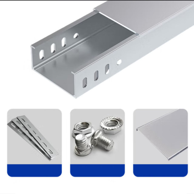 Vich New Design Industry Stainless Steel & Aluminum Cable Trunking Perforated Cable Trays Solid Bottom Cable Trays