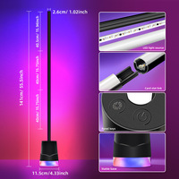 Lampe de sol intelligente RGB, contrôle par application, lumière LED cylindrique sans fil à changement de couleur pour salle de jeux, décoration de chambre à coucher