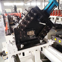 Machine de fabrication de profilés en C de 1,0 mm d'épaisseur avec boîte de vitesses, utilisée pour les ascenseurs
