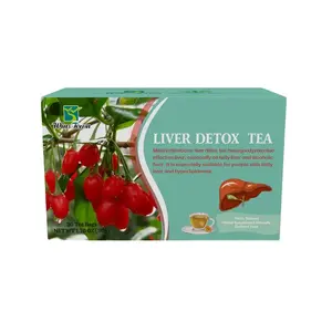 Herbal liver cleansing detox tea fatty liver Daily essential hepatitis tea for smokers and Drinkers