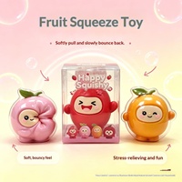 Jouet anti-stress en peluche souple en caoutchouc Fruit Party, blocs de construction, best-seller, vente en gros, jouet à presser à récupération lente